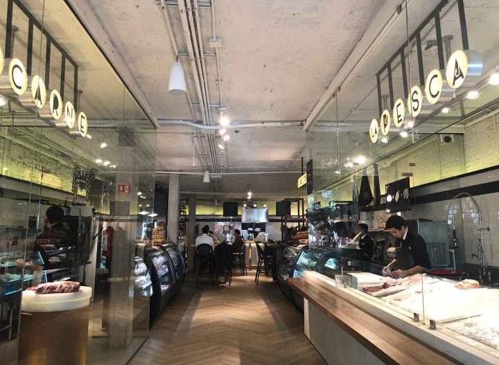 Tienda para restaurante de carne y pesca
